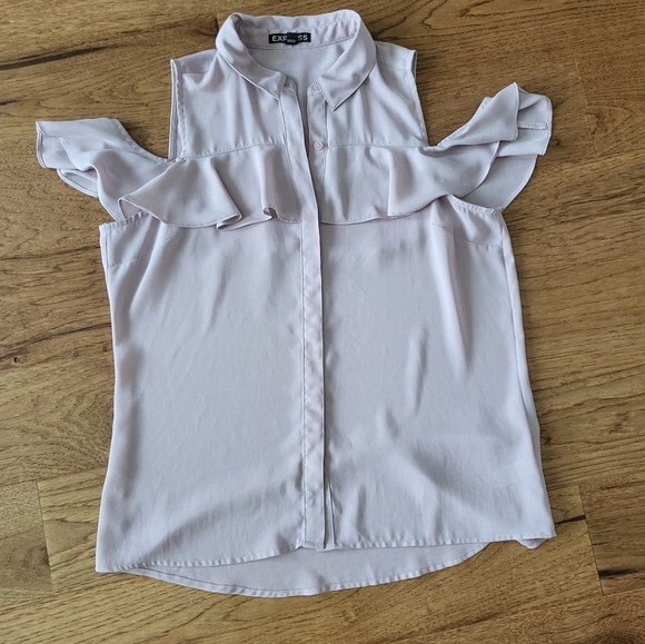 Express Off the shoulder Pink Top (Size S) - Picture 2 of 3